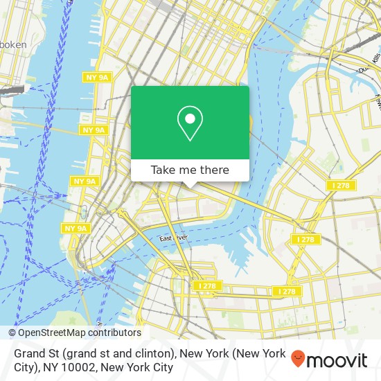 Grand St (grand st and clinton), New York (New York City), NY 10002 map