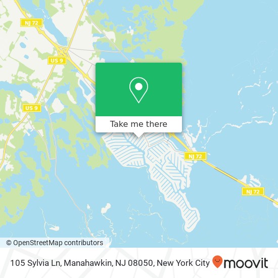 105 Sylvia Ln, Manahawkin, NJ 08050 map