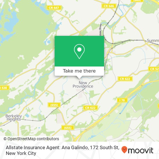 Mapa de Allstate Insurance Agent: Ana Galindo, 172 South St