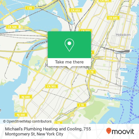 Mapa de Michael's Plumbing Heating and Cooling, 755 Montgomery St