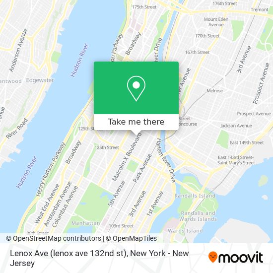 Lenox Ave (lenox ave 132nd st) map