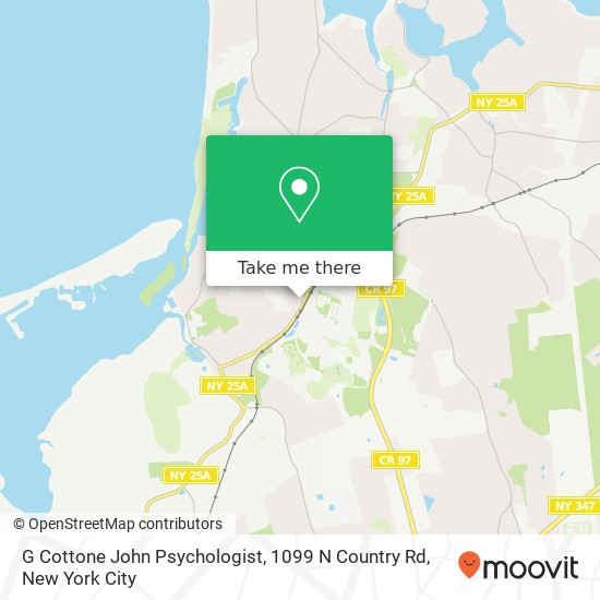 Mapa de G Cottone John Psychologist, 1099 N Country Rd