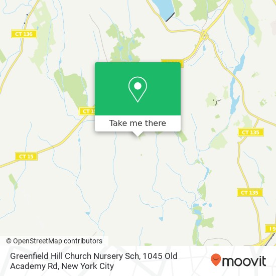 Mapa de Greenfield Hill Church Nursery Sch, 1045 Old Academy Rd