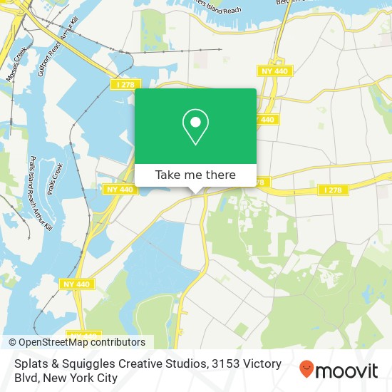 Mapa de Splats & Squiggles Creative Studios, 3153 Victory Blvd