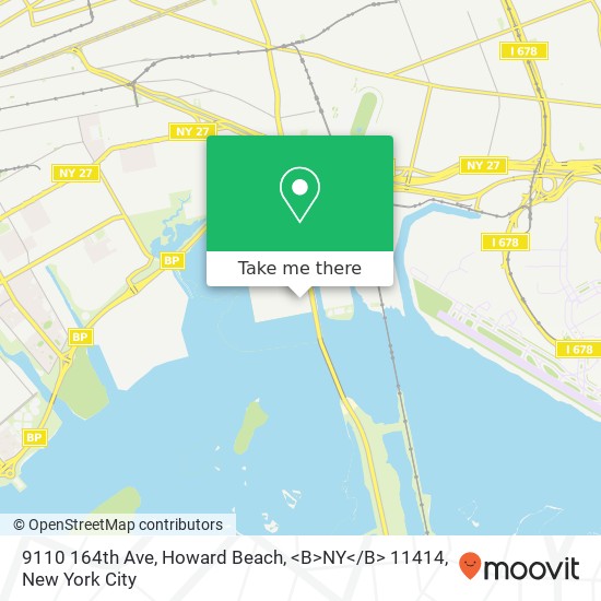 9110 164th Ave, Howard Beach, <B>NY< / B> 11414 map