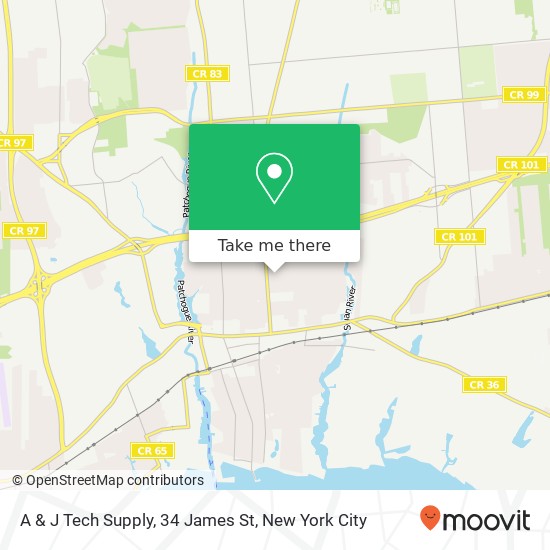 Mapa de A & J Tech Supply, 34 James St