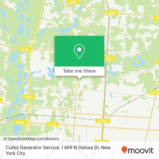 Culley Generator Service, 1489 N Delsea Dr map