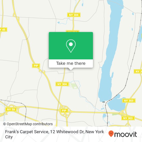 Mapa de Frank's Carpet Service, 12 Whitewood Dr