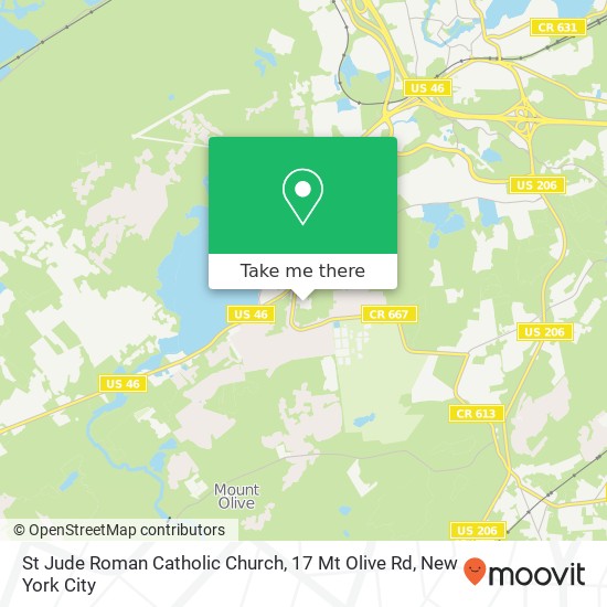 Mapa de St Jude Roman Catholic Church, 17 Mt Olive Rd