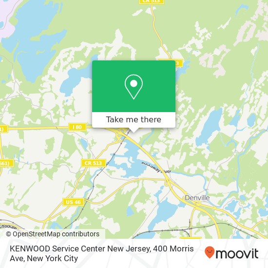 Mapa de KENWOOD Service Center New Jersey, 400 Morris Ave