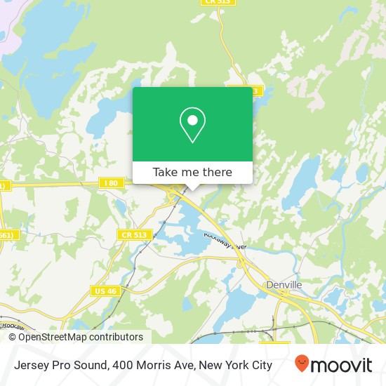 Mapa de Jersey Pro Sound, 400 Morris Ave