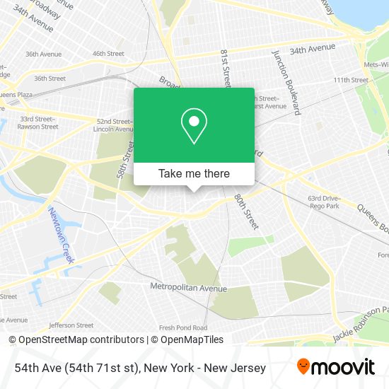 Mapa de 54th Ave (54th 71st st)