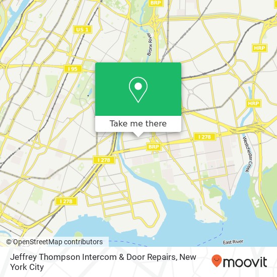 Jeffrey Thompson Intercom & Door Repairs map