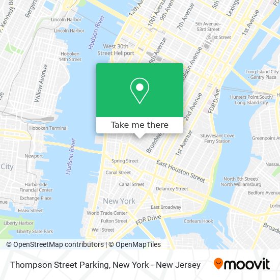 Mapa de Thompson Street Parking