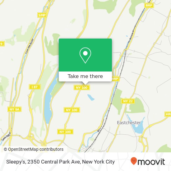 Mapa de Sleepy's, 2350 Central Park Ave