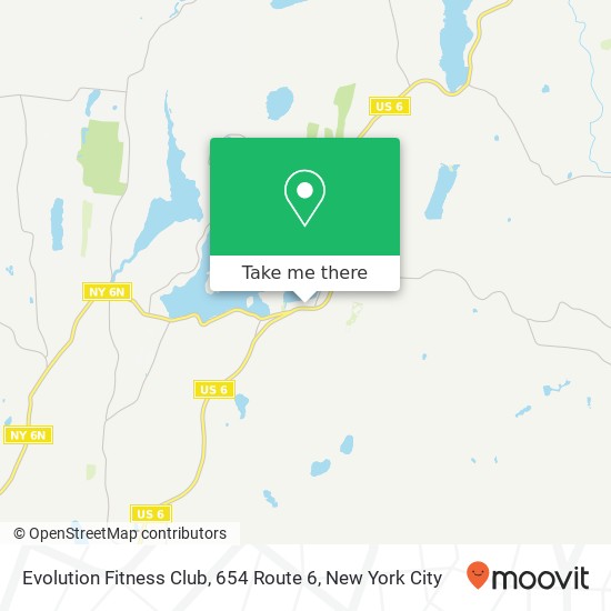 Evolution Fitness Club, 654 Route 6 map