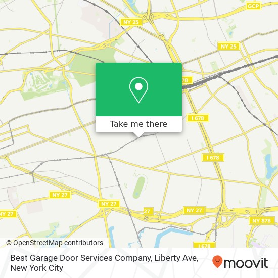 Best Garage Door Services Company, Liberty Ave map