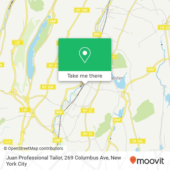 Mapa de Juan Professional Tailor, 269 Columbus Ave