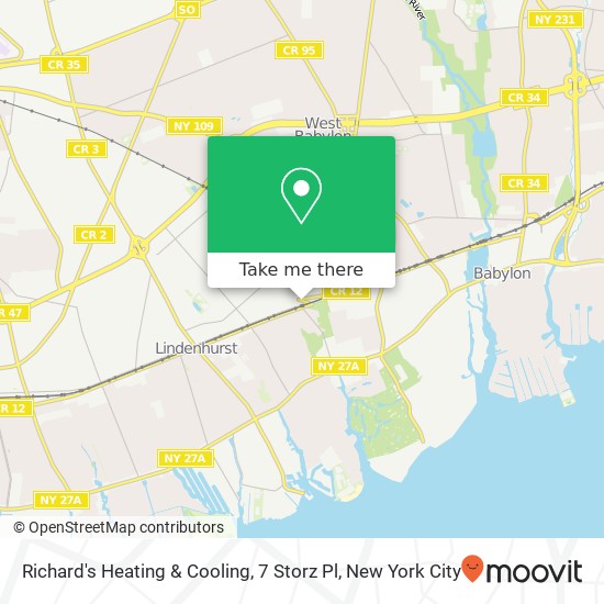 Richard's Heating & Cooling, 7 Storz Pl map