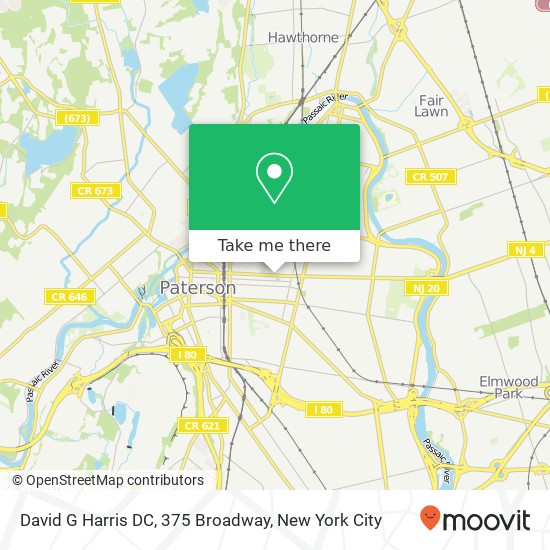 Mapa de David G Harris DC, 375 Broadway