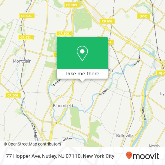 77 Hopper Ave, Nutley, NJ 07110 map