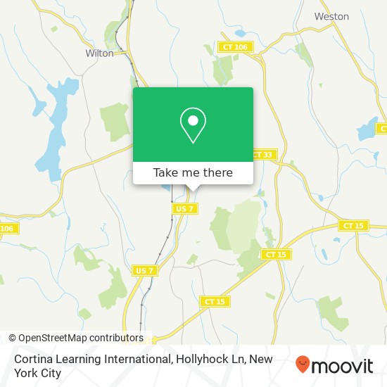 Cortina Learning International, Hollyhock Ln map