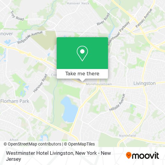 Westminster Hotel Livingston map