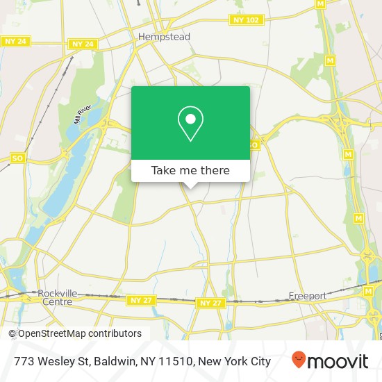 773 Wesley St, Baldwin, NY 11510 map