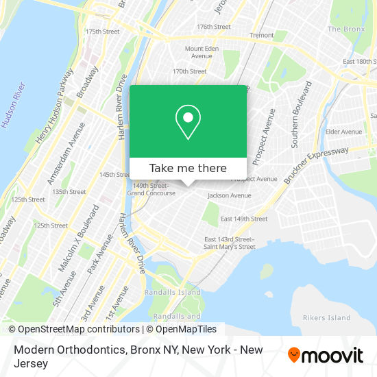 Mapa de Modern Orthodontics, Bronx NY