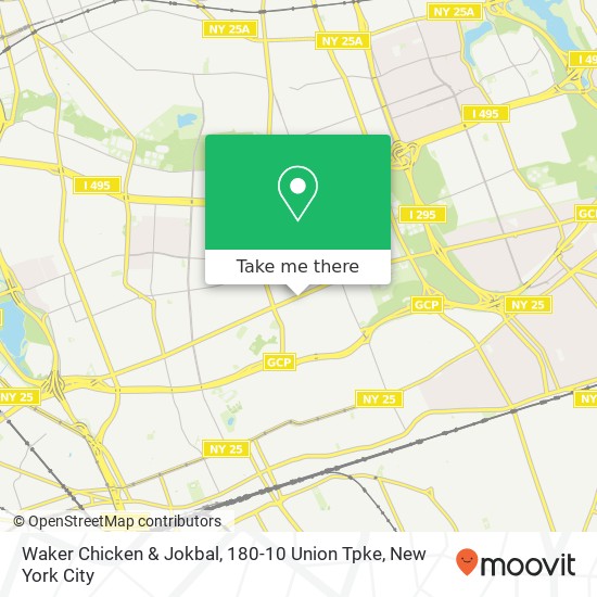 Mapa de Waker Chicken & Jokbal, 180-10 Union Tpke