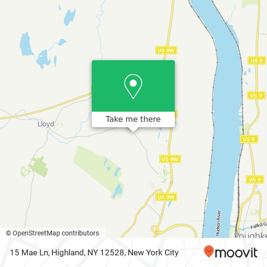 15 Mae Ln, Highland, NY 12528 map