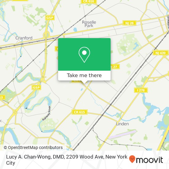 Mapa de Lucy A. Chan-Wong, DMD, 2209 Wood Ave