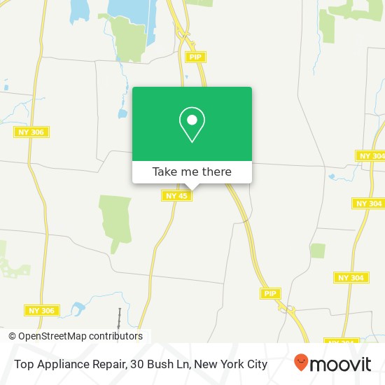 Top Appliance Repair, 30 Bush Ln map