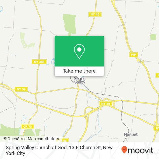 Mapa de Spring Valley Church of God, 13 E Church St