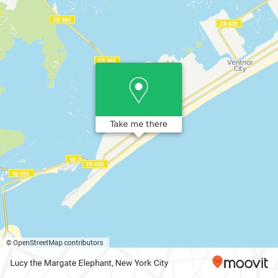 Mapa de Lucy the Margate Elephant