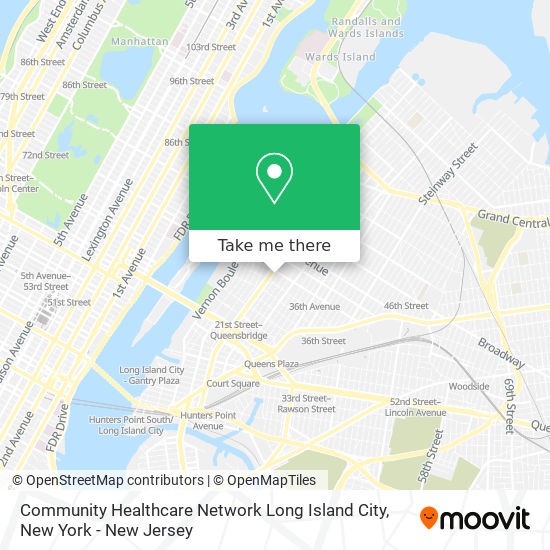 Mapa de Community Healthcare Network Long Island City