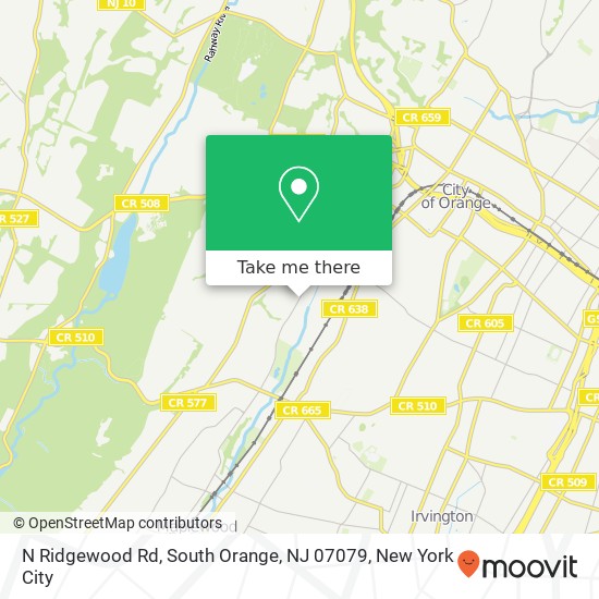 N Ridgewood Rd, South Orange, NJ 07079 map