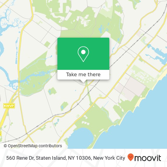 Mapa de 560 Rene Dr, Staten Island, NY 10306