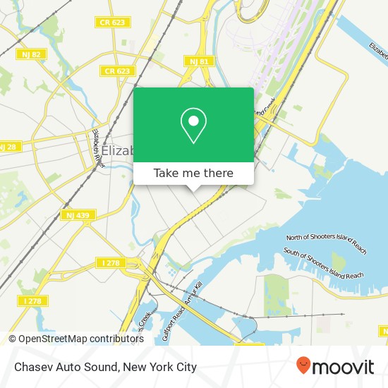 Mapa de Chasev Auto Sound, 501 E Jersey St