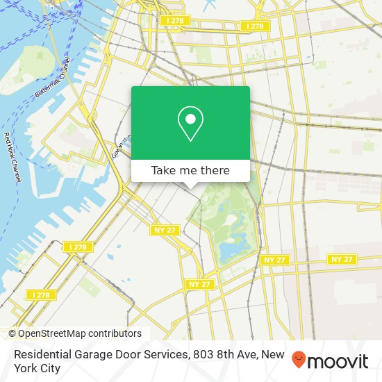 Mapa de Residential Garage Door Services, 803 8th Ave