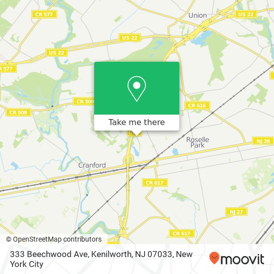 333 Beechwood Ave, Kenilworth, NJ 07033 map