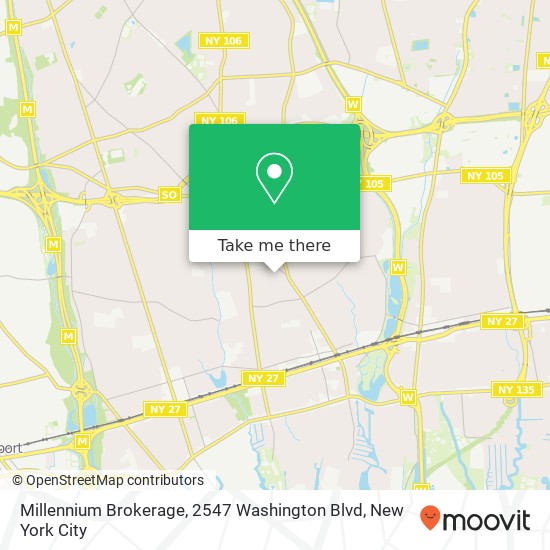 Mapa de Millennium Brokerage, 2547 Washington Blvd
