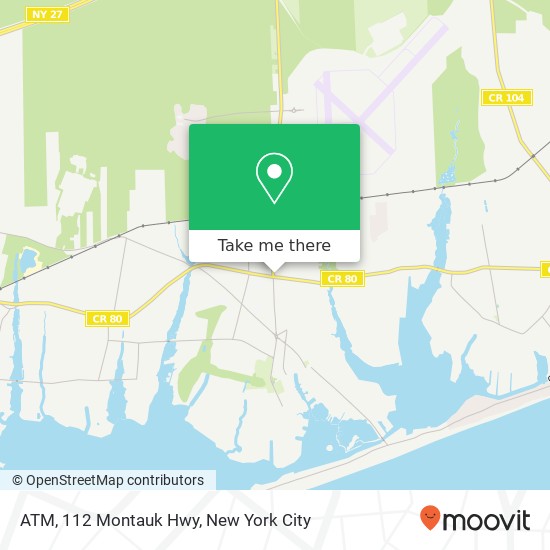 ATM, 112 Montauk Hwy map