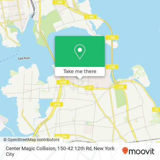Mapa de Center Magic Collision, 150-42 12th Rd