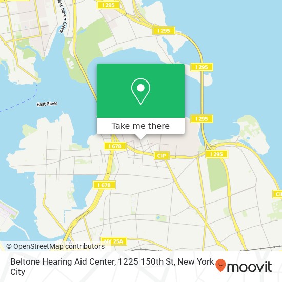 Mapa de Beltone Hearing Aid Center, 1225 150th St