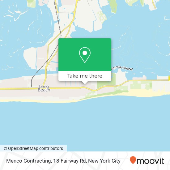 Mapa de Menco Contracting, 18 Fairway Rd