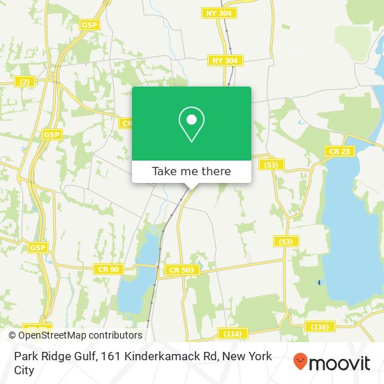 Mapa de Park Ridge Gulf, 161 Kinderkamack Rd