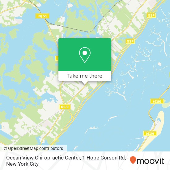 Ocean View Chiropractic Center, 1 Hope Corson Rd map