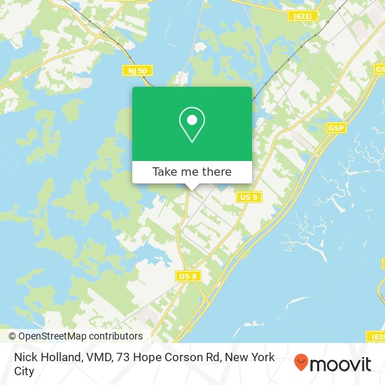 Nick Holland, VMD, 73 Hope Corson Rd map