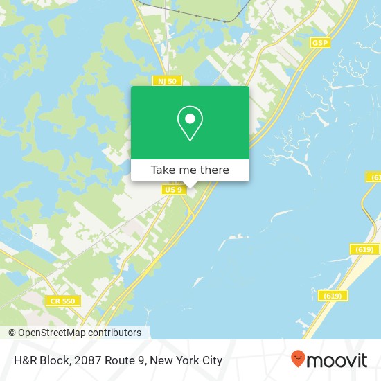 Mapa de H&R Block, 2087 Route 9